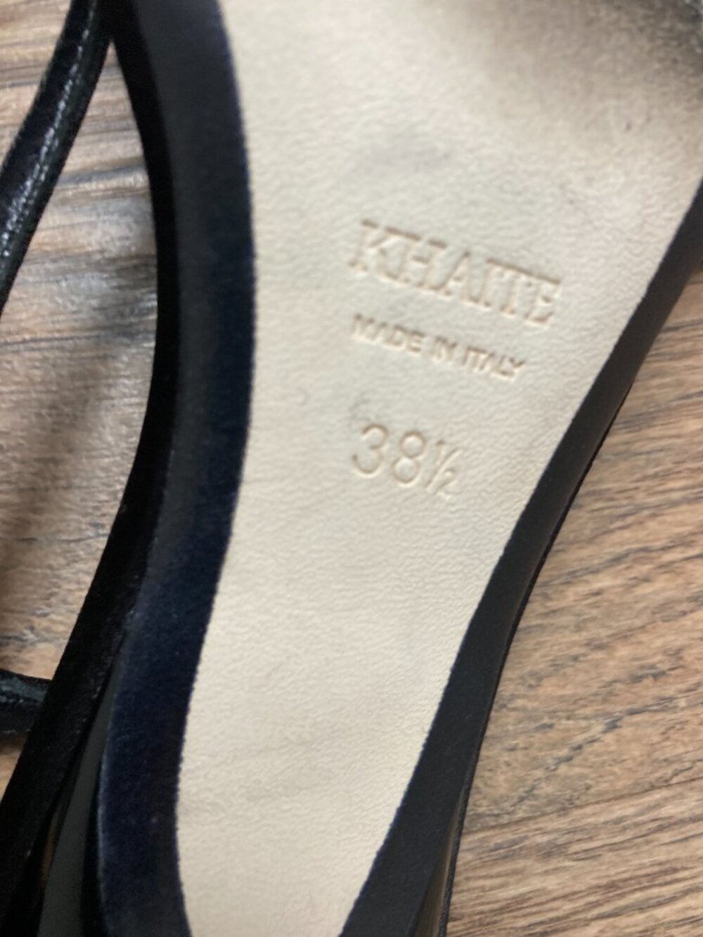 KHAITE Black Satin Slingback Pumps Women's US 8 EU 38.5 Made in Italy - Picture 8 of 11